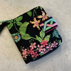 Vera Bradley NWT Mini Zip Wallet Botanica Print
